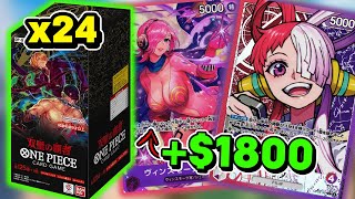 24 BOOSTER BOXES of One Piece Card Game : OP-06 Wings of the Captain