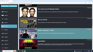 HTML IPTV Player with EPG viewer/display for M3U8 playlist screenshot 5