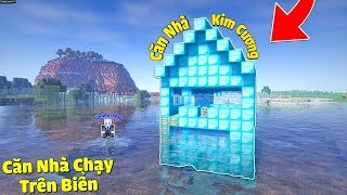 KHÁM PHÁ BÊN TRONG CĂN NHÀ KIM CƯƠNG CHẠY TRÊN BIỂN NHƯ THUYỀN TRONG MCPE | Thử Thách SlenderMan