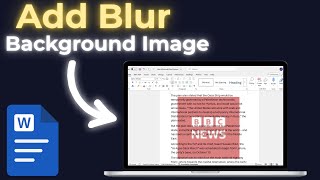 How To Blur Background Image In MS Word screenshot 4