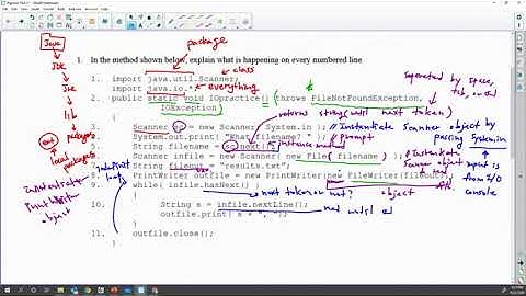 DS U1 Scanner and PrintWriter Classes -- in class lecture