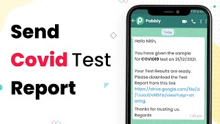 How to Send COVID Test Report on Patient's WhatsApp Automatically (with PDF) screenshot 1