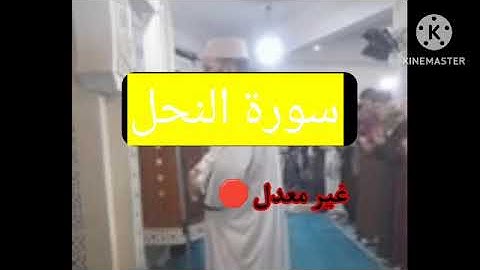 سورة النحل شيخ أحمد صلاة التراويح مسجد الرحمان وهران