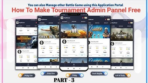 FreeFire Tournament App with AdminPanel In Hindi |Ludo New AdminApp | Paytm And UPI PaymentSystem