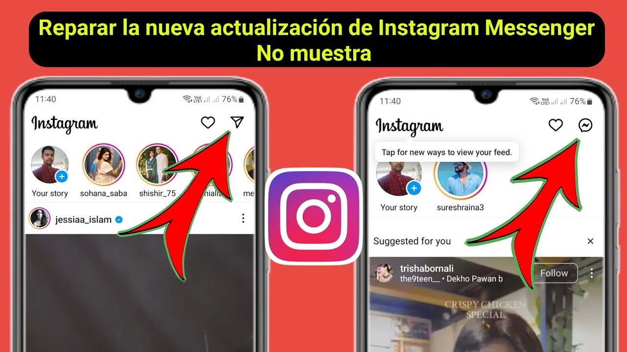 Cómo arreglar la actualización de Instagram Messenger que no se muestra ...