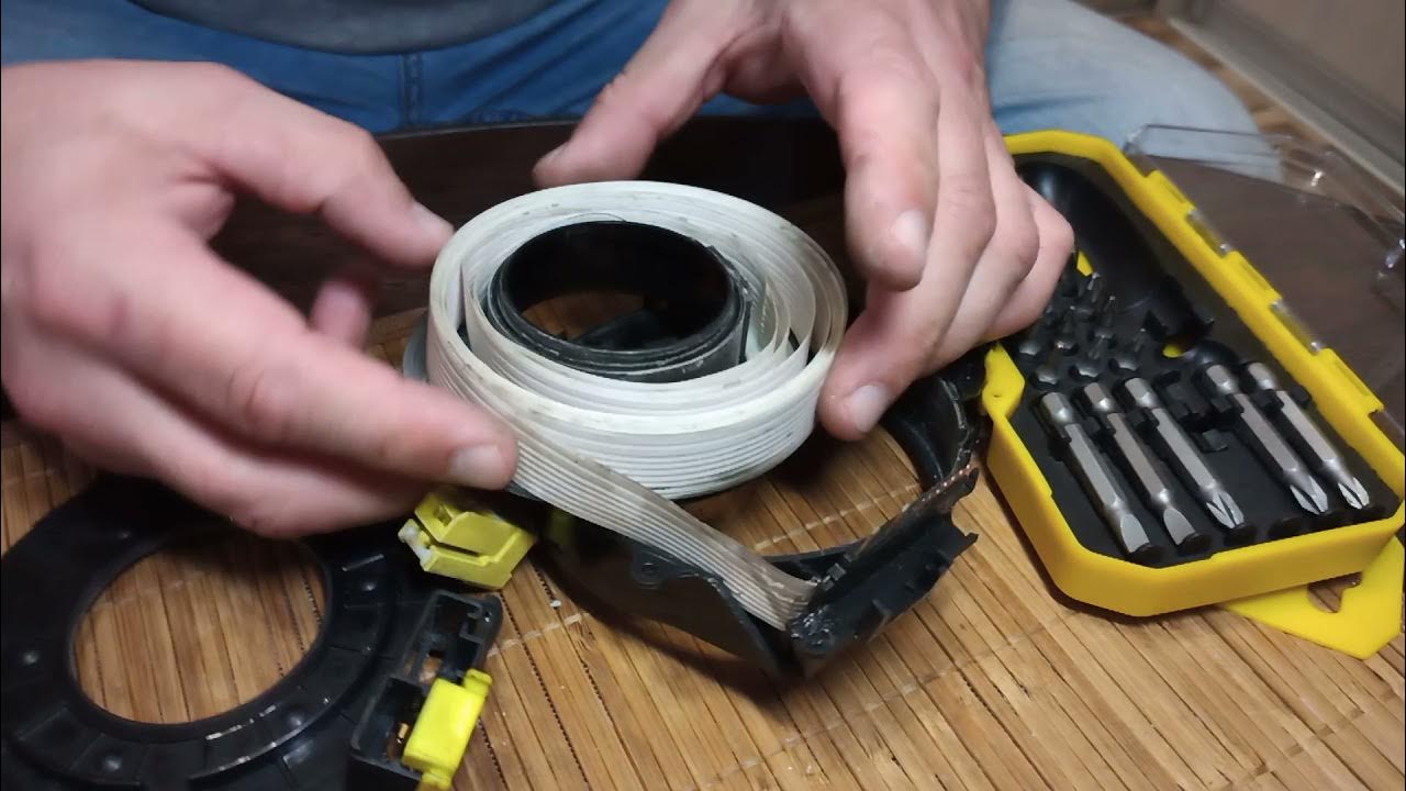 Как разобрать шлейф машинку