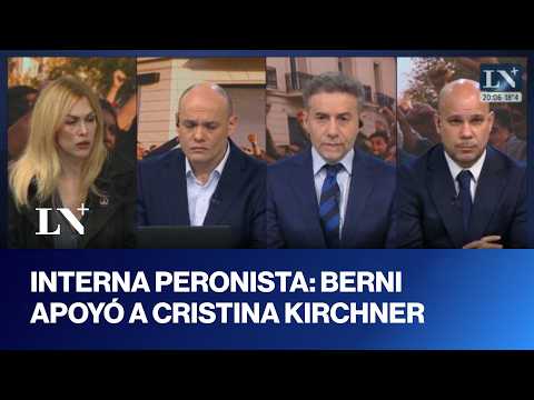 Berni declara a Cristina como su candidata mientras crece la interna entre Kicillof y La Cámpora