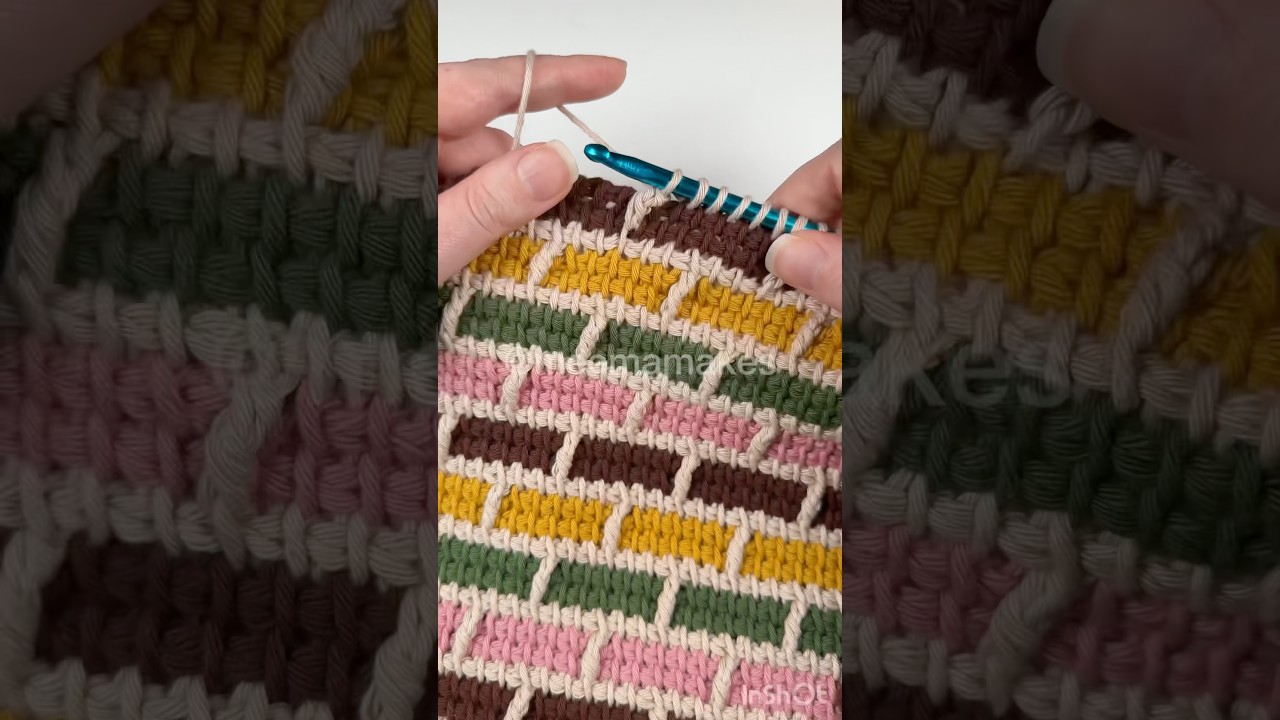 #tunisiancrochet tip: go up a couple of hook sizes than what’s recommended on your yarn label