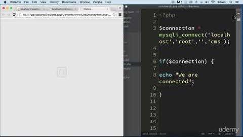 5 Connecting to the database with PHP - CMS PROJECT BLOGGING SYSTEM FRONT END & FIRST STEP - PHP