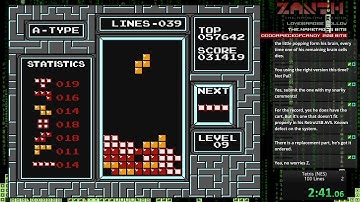 Tetris 100 Line Start From Level 9 6:14