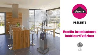 Ventilateur brumisateur d'intérieur H 135 cm - Jardideco