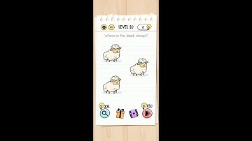 Brain Test Level 20 where is the black sheep