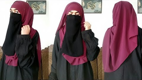 Full Coverage Georgette/ Chiffon Niqab Style | Hijab Tutorial | Saudi Niqab Style