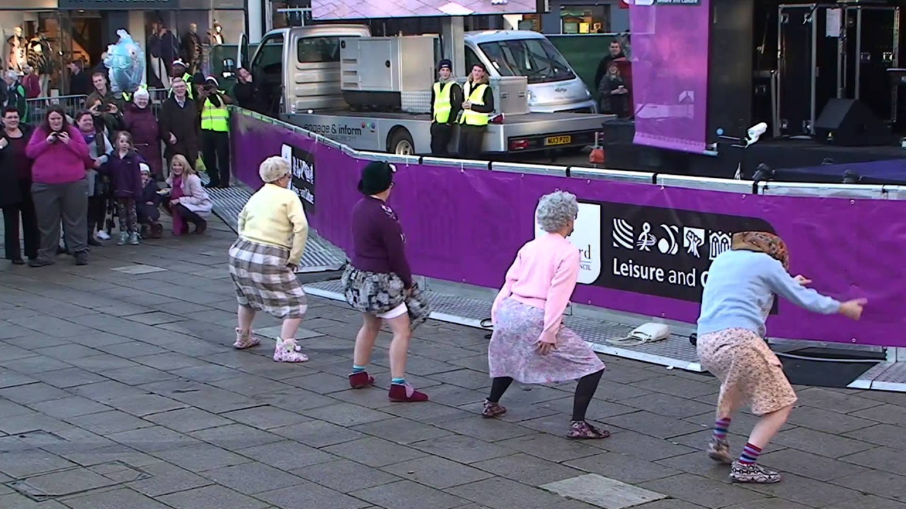 The Dancing Grannies strut their stuff in Stafford