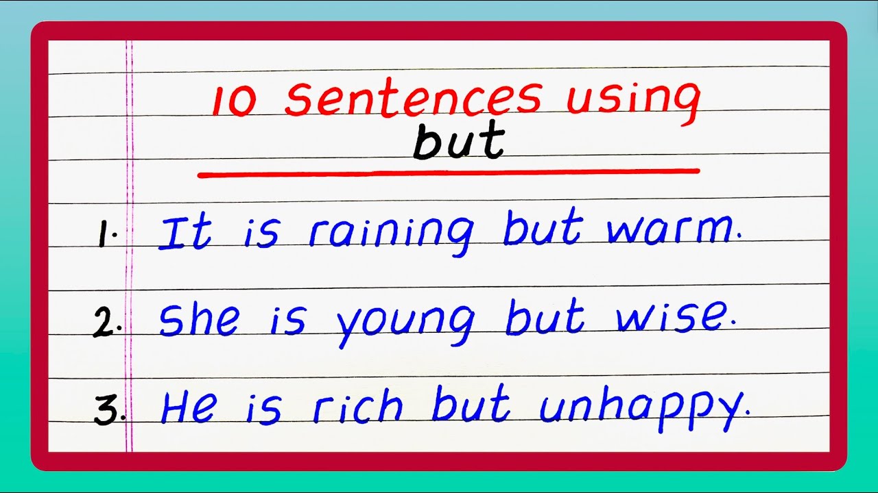 But Example Sentence 10 Sentences with
