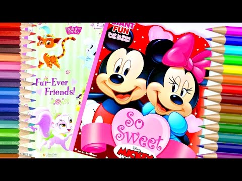 Coloreando A Blancanieves Y Mickey Mouse|Coloring Books For Kids|Mundodejuguetes