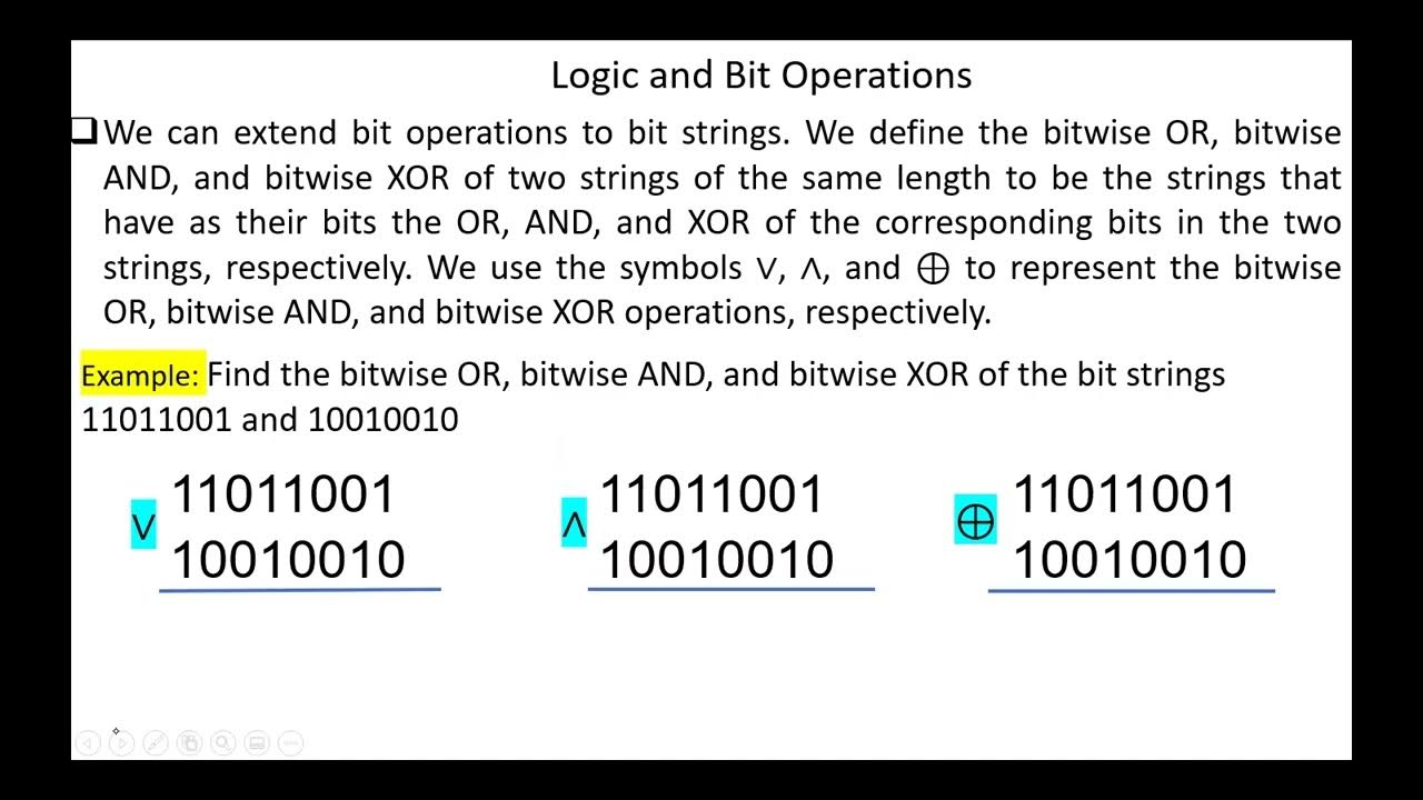 Logic and Bit Operations - YouTube