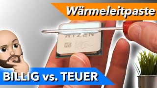 Reicht billige CPU Wärmeleitpaste ? - 5 Pasten im TEST / VERGLEICH