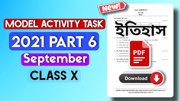Class 10 History Model Activity Task Part 6 Full Solve |September Month