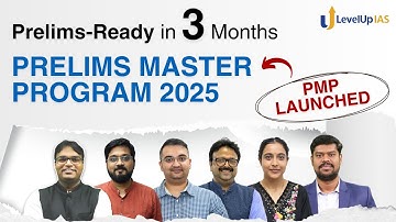 🏆Prelims Master Program (PMP) 2025: 3 Months to Crack UPSC Prelims | Details Inside👇