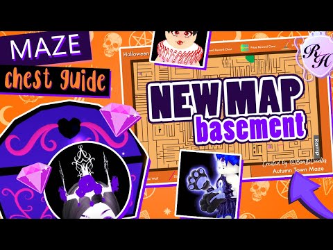New Maze Map Basement Guide All Remaining Treasure Chests Royale High Halloween 2020 Update Youtube - royale high roblox halloween maze