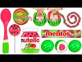 PINK FOOD VS GREEN FOOD *WATERMELON DESSERTS* Challenge by Multi DO