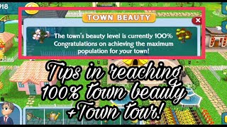 REACH 100% BEAUTY + TOWN TOUR AFTER 4 MONTHS OF PLAYING | VIRTUAL TOWN screenshot 1