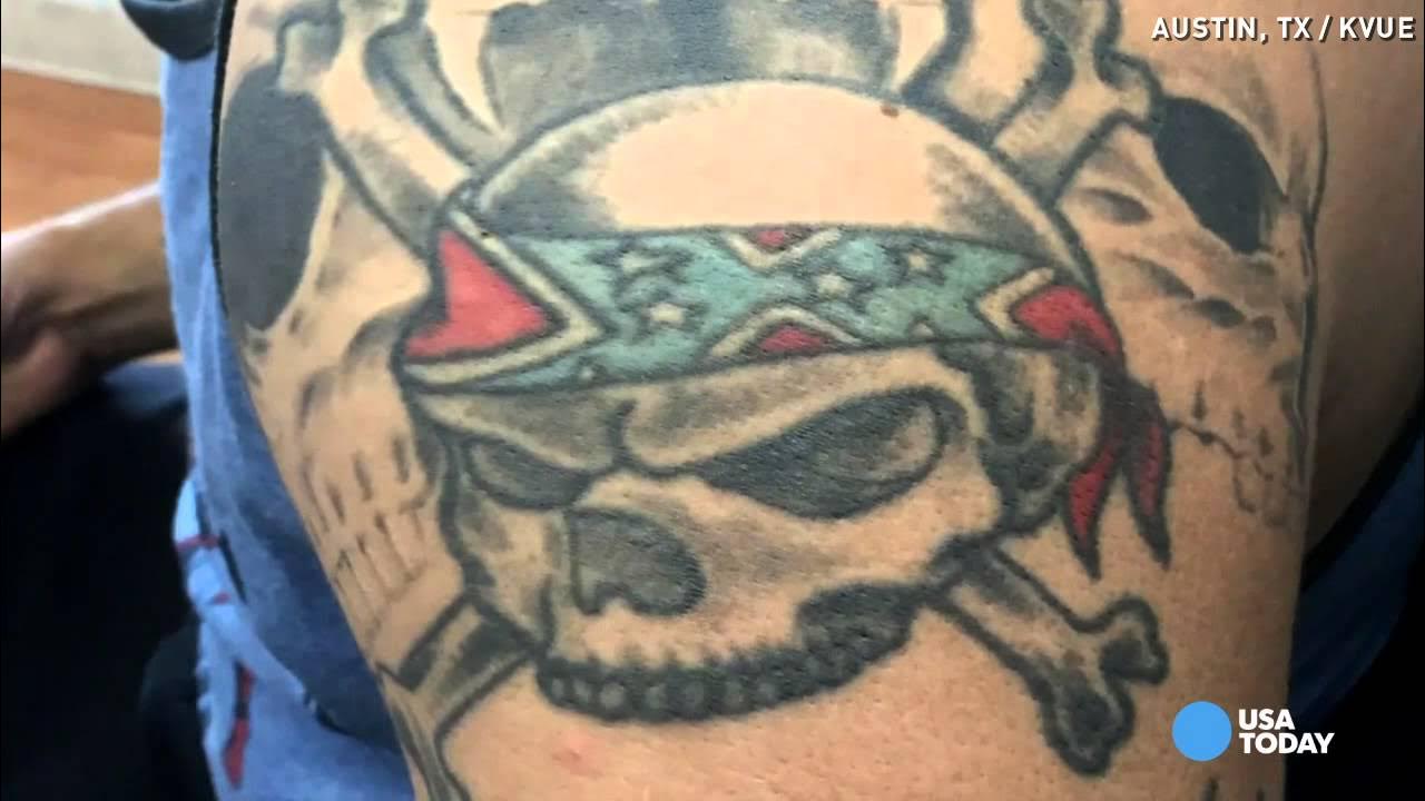 rebel flag back tattoo