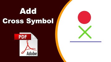 How to Add Cross Symbol in a PDF File with Adobe Acrobat Pro 2020