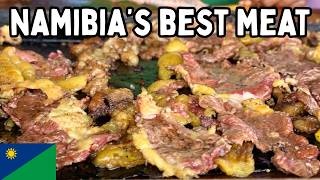 NAMIBIA'S BEST STREET FOOD! 🇳🇦 Eating Kapana in a Windhoek Township Market