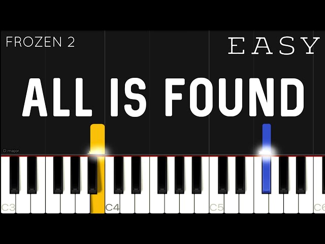 Frozen 2 - All Is Found (Evan Rachel Wood) | EASY Piano Tutorial class=