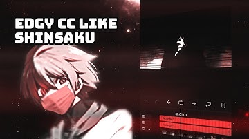 Edgy Dark CC Like SHINSAKU - [Alight Motion Tutorial]