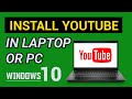 how to download youtube app to pc - YouTube