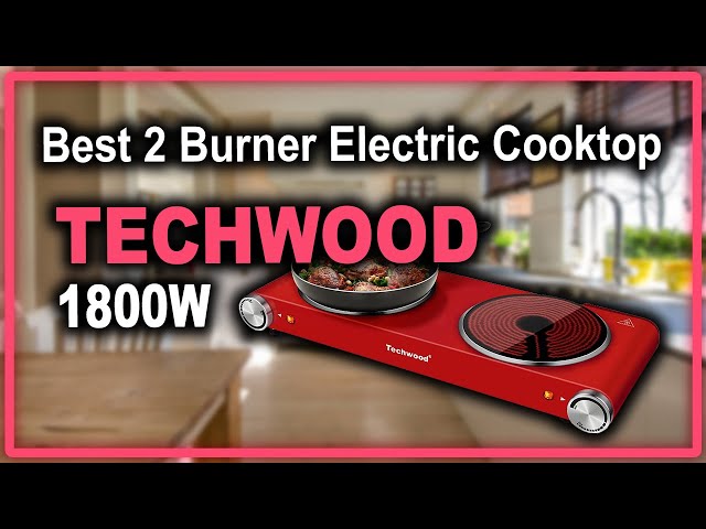 Techwood 1800W Electric Hot Plate, Countertop Stove Double Burner for  Cooking, Infrared Ceramic Hot Plates Double Cooktop, Brushed Stainless  Steel