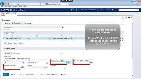 Agresso How to Enter Mileage