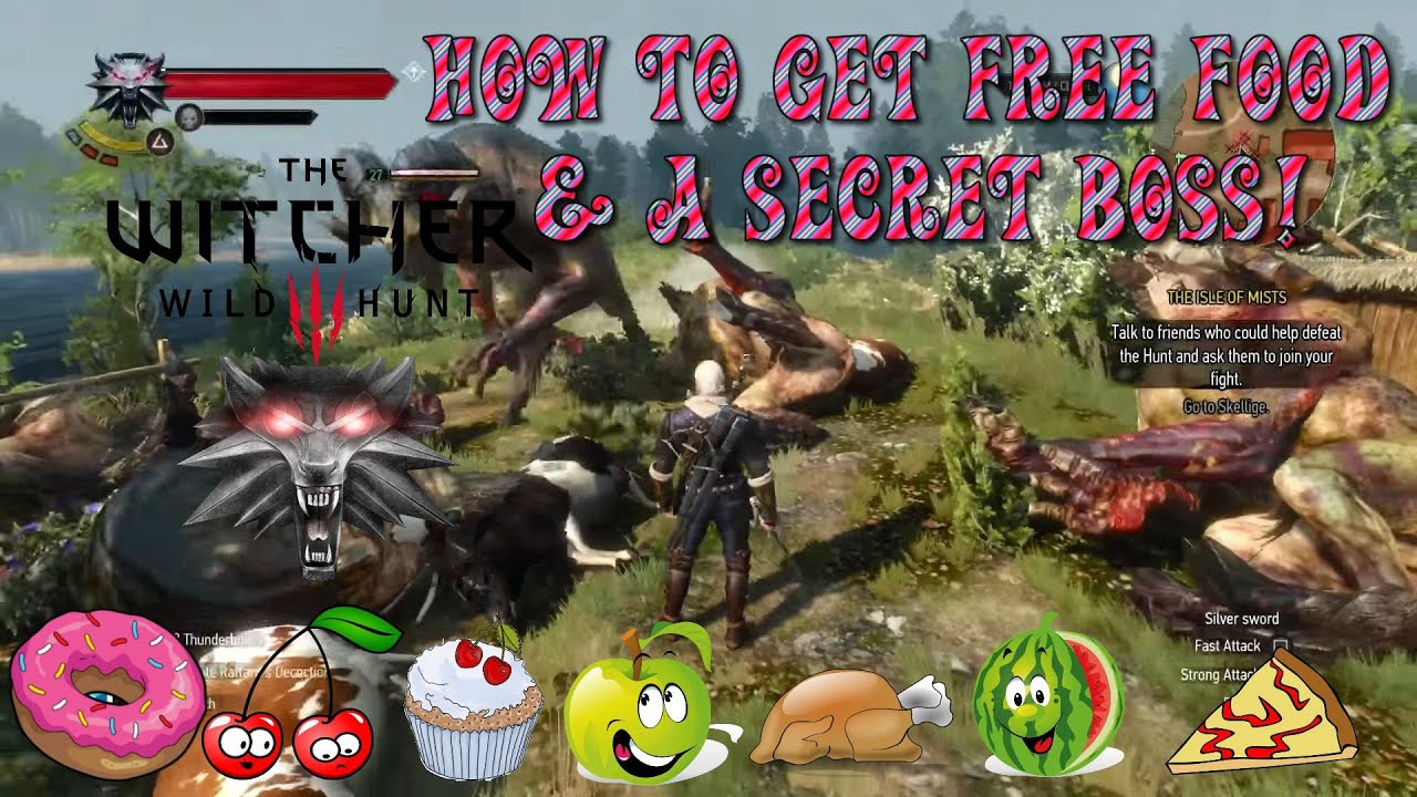 Witcher How to get free food & killing - YouTube