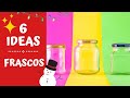 🎄 6 Manualidades de Navidad con tarros de cristal – Decoración navideña con frascos de vidrio