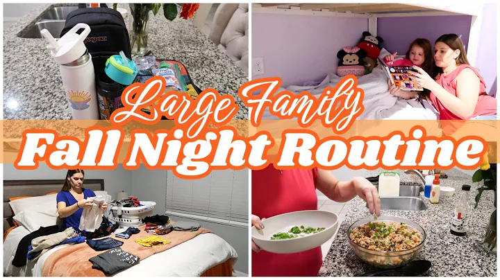 MOM OF 5 FALL NIGHT TIME ROUTINE | REALISTIC FAMILY NIGHT ROUTINE 2022