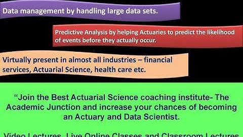 data science vs actuarial science video