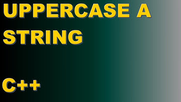 Uppercase A String (C++)