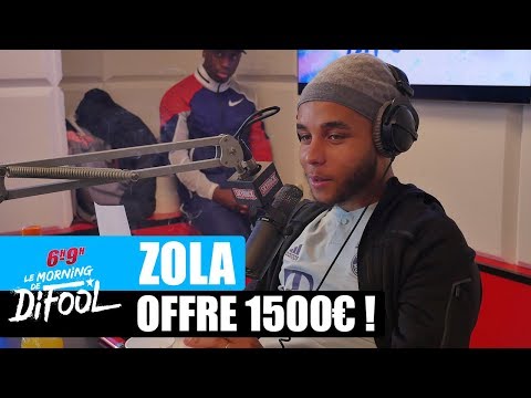 Youtube: Zola offre 1500€ à un auditeur ! #MorningDeDifool