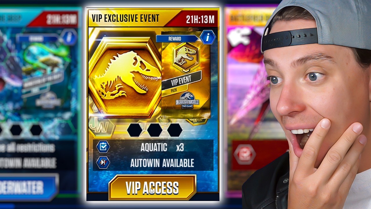 Playing the WORST VIP Exclusive Event in Jurassic World The Game
