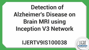 Detection of Alzheimer’s Disease on Brain MRI using Inception V3 Network