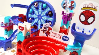 ジェットコースターマーブルランレース MARBLE RUSH! 【VTech】GOSPYDEYGO!SET 【MARVEL SPIDEY and his AMAZING FRIENDS】