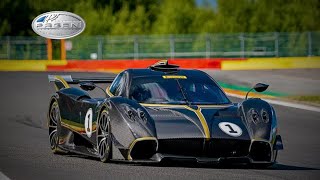 Pagani Huayra R..one of the best sounding cars ever made...it hits 430 kmhp...0-100 kmph in 2.24 sec