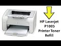 how to refill hp laser jet 1005 (( 35A // CB435A )) printer easy at home ? تعلم ملئ حباره اتش بي