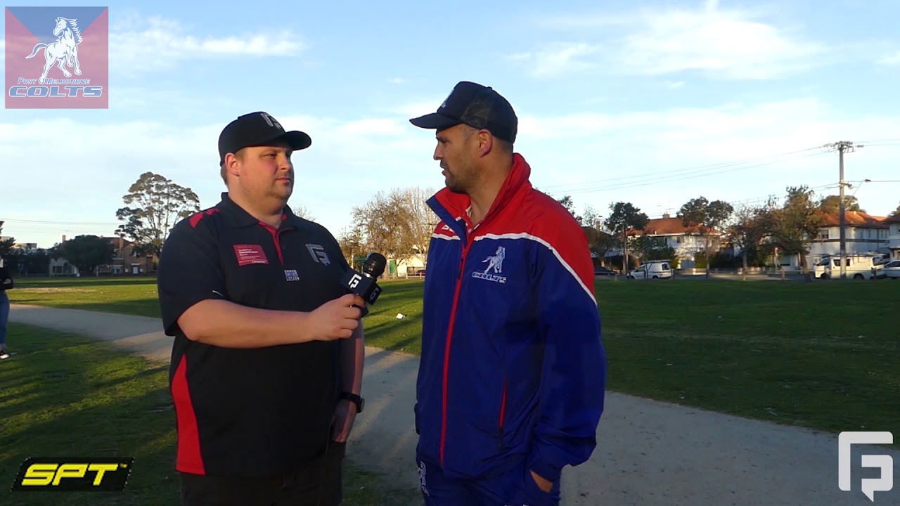 Port Melbourne Colts Lindsay Gilbee Post match