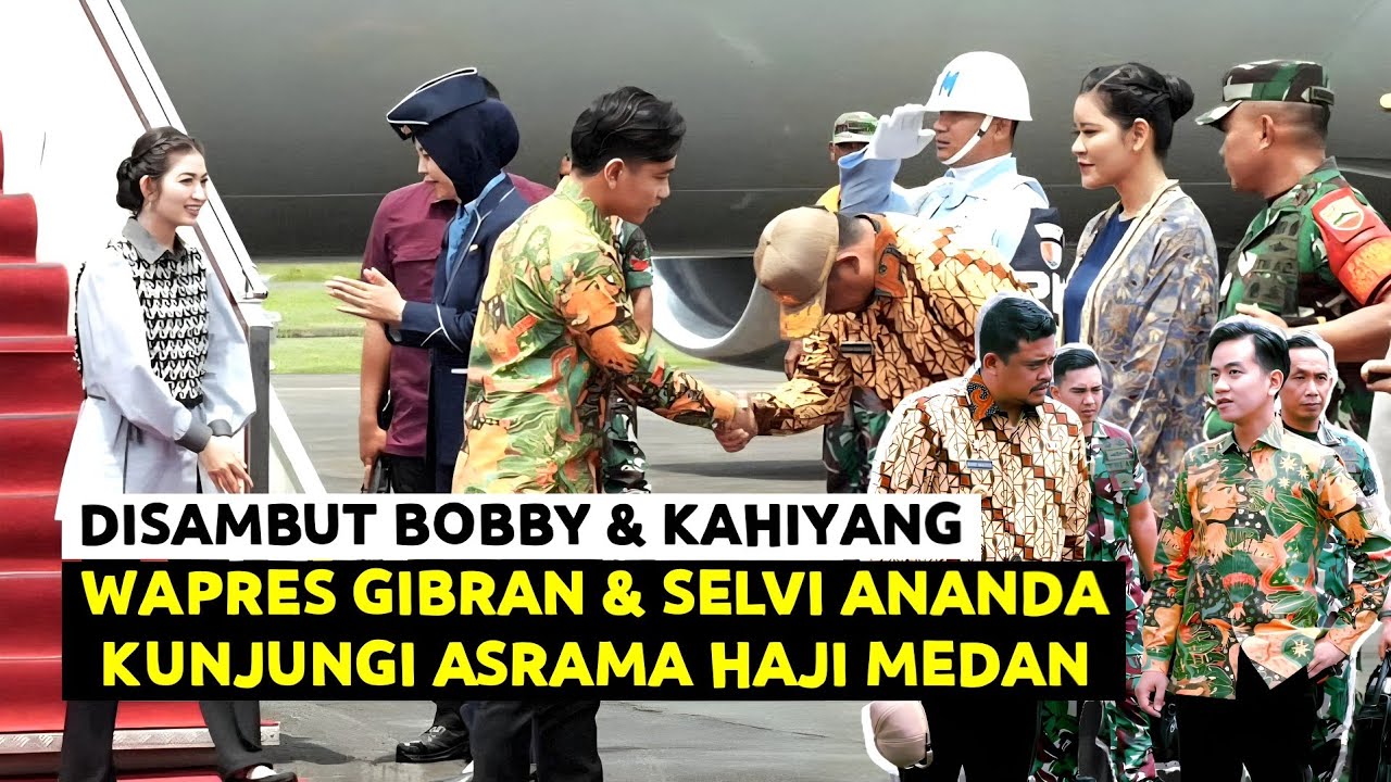 Bobby & Kahiyang Sambut Wapres Gibran & Selvi Tiba di Sumut ! Kunjungi Asrama Haji Medan Sapa Jamaah