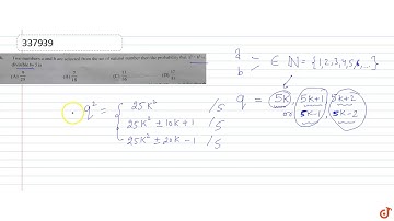 Two numbers a and b are selected from the set of natural number then the probability that `a^2