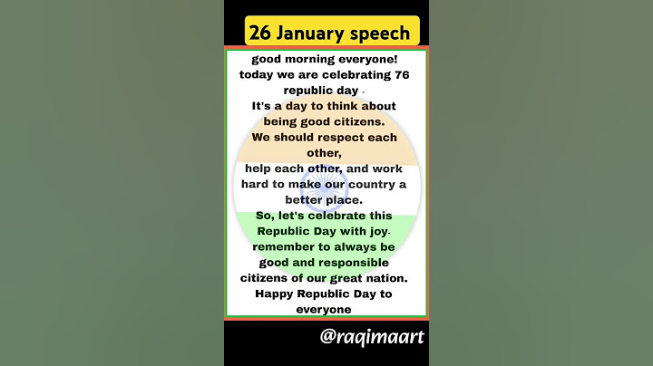 Republic day speech in english 2025 / 26 January speech in english  #26january #republicday